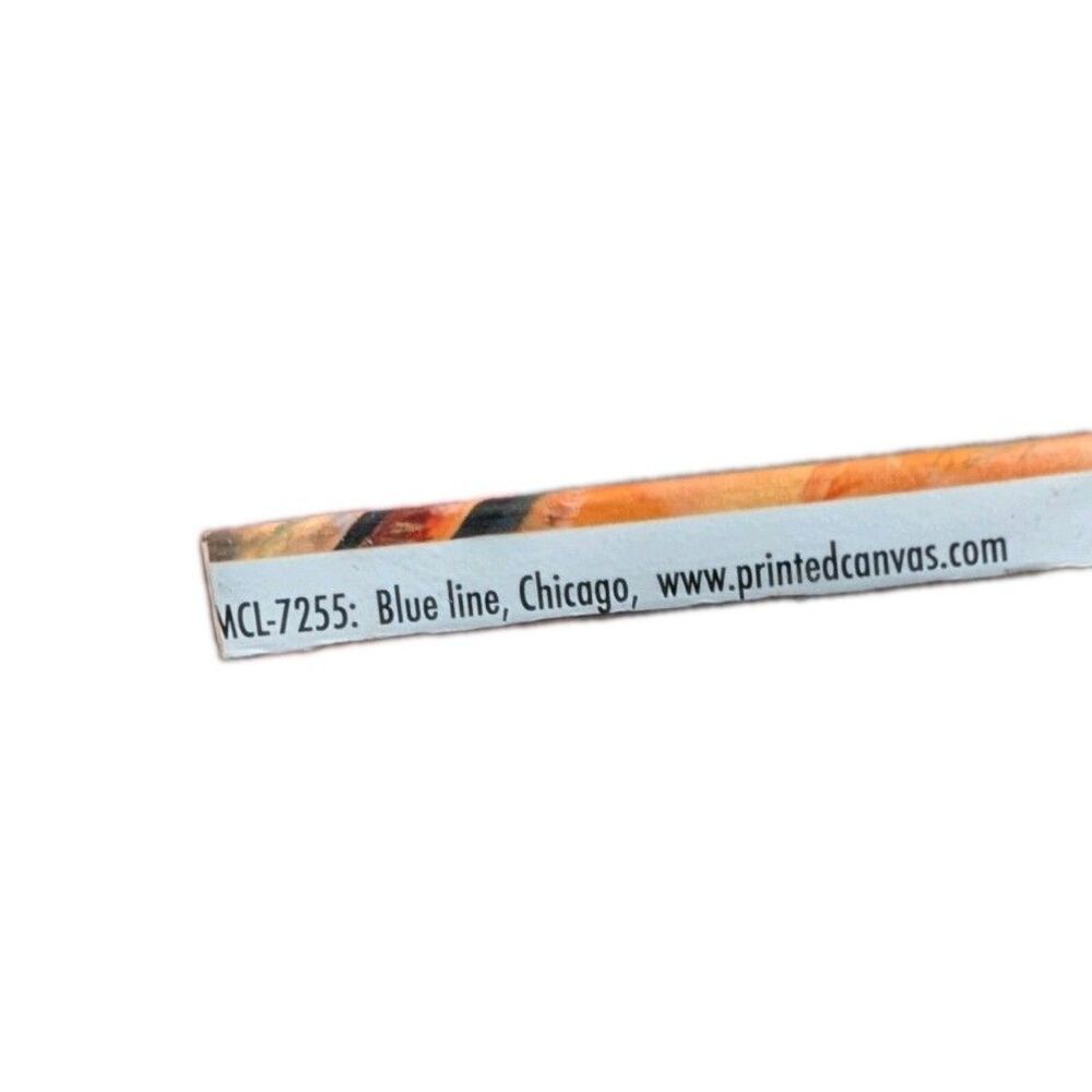 Mini Chicago CTA L Train Skyline Acrylic Painting 4"x6" Willis Tower Art - Picture 4 of 6